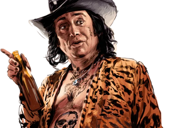 Adal Ramones como Randy Ramses — ilustración de Sam Hadley